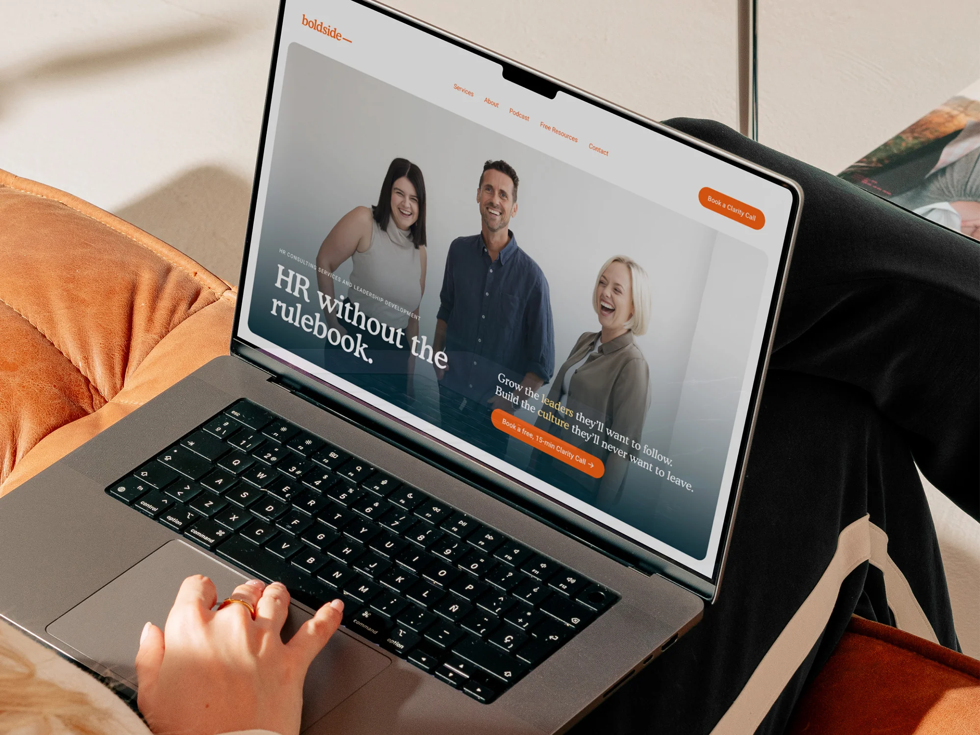 Boldside HR consultancy website design.